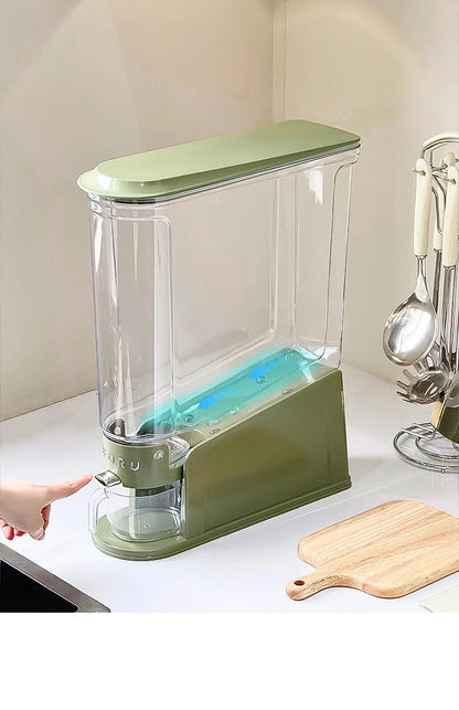 High-End Slippery Rice Container Storage Box | 5-Compartment Grain Dispenser for Home Use