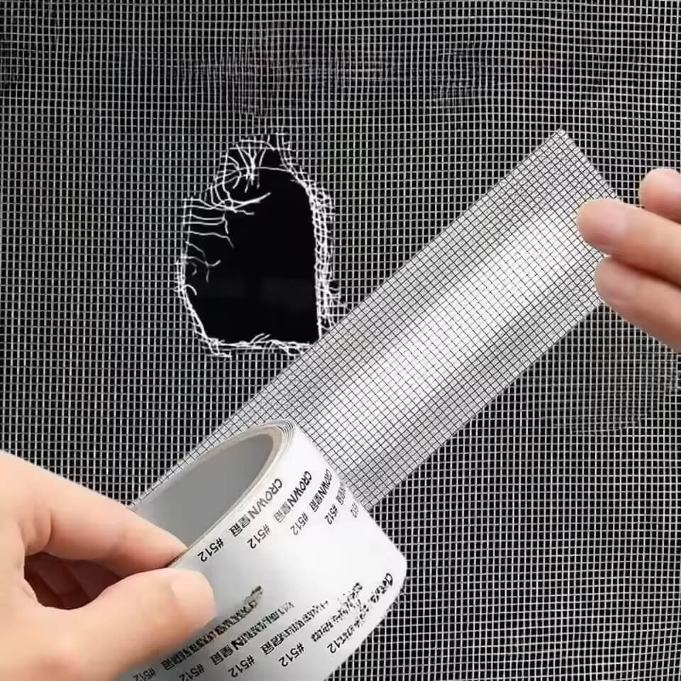 Window Screen Repair Tape, Mesh Repair Patch, Self-Adhesive Screen Fix, Waterproof Window Patch, Mosquito Net Repair, Door Screen Fix Tape, Anti-Insect Mesh Repair, Window Net Sticker, Fly Screen Repair Tape, Screen Door Fix