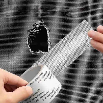 Window Screen Repair Tape, Mesh Repair Patch, Self-Adhesive Screen Fix, Waterproof Window Patch, Mosquito Net Repair, Door Screen Fix Tape, Anti-Insect Mesh Repair, Window Net Sticker, Fly Screen Repair Tape, Screen Door Fix