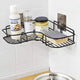 Self-Adhesive Bathroom Corner Rack - Triangular Wall-Mounted Corner Shelf for Shower & Toilet Storage
