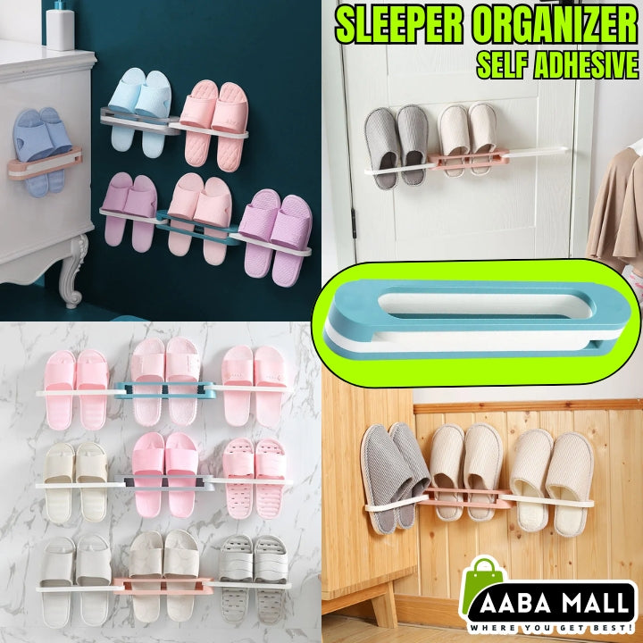 Plastic Folding Shoe Rack Organizer with Wall Mounted, 3 in 1 Plastic Folding Shoe Rack, Bathroom Towel Storage Shelf and Slipper Stand, Space Saver