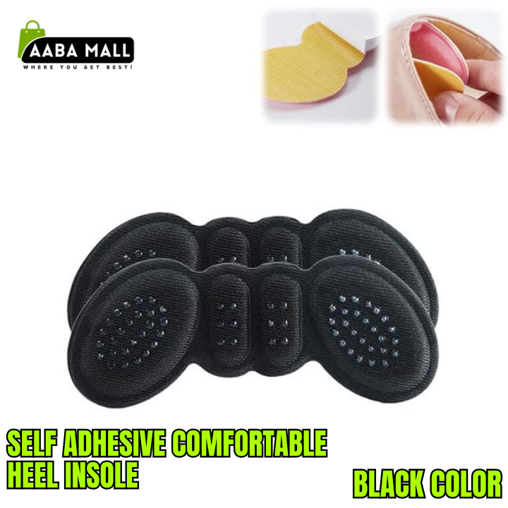 Heel Insole – Self Adhesive Comfortable Foam Pad | Anti-Slip Heel Cushion for Shoe Back Pain Relief & Blister Protection - AABA MALL
