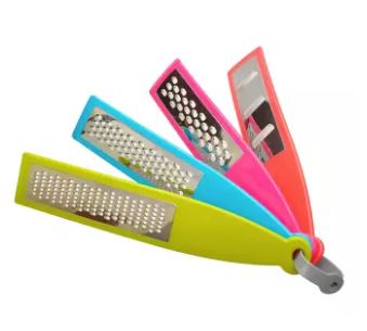 Set of 4 Colorful Handheld Kitchen Vegetables & Cheese Grater Set - AABA MALL