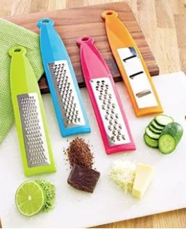 Set of 4 Colorful Handheld Kitchen Vegetables & Cheese Grater Set - AABA MALL