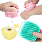 Pack of 2 Silicon Massage Bath Brush, Silicon Wash Scrubber, Cleaner & Massager - AABA MALL