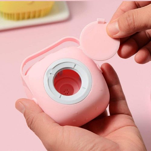 Pack of 2 Silicon Massage Bath Brush, Silicon Wash Scrubber, Cleaner & Massager