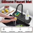 Silicone Faucet Mat ? Sink Splash Guard & Draining Pad (14.6