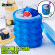 Silicone Ice Bucket ? Fast Cooling, Space Saving Ice Genie Maker | Portable Space-Saving Freezer Bucket