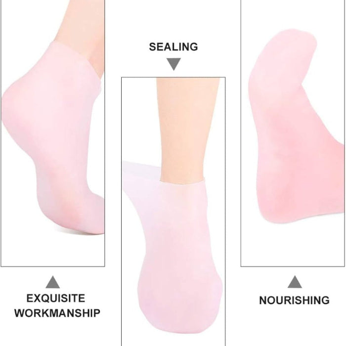 Spa treatment moisturizing socks for heel repair