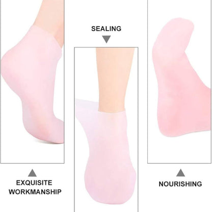 Spa treatment moisturizing socks for heel repair