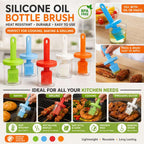 Silicone Oil Bottle Brush Heat Resistant Cooking Baking Grill Brush for Butter Sauce Spread