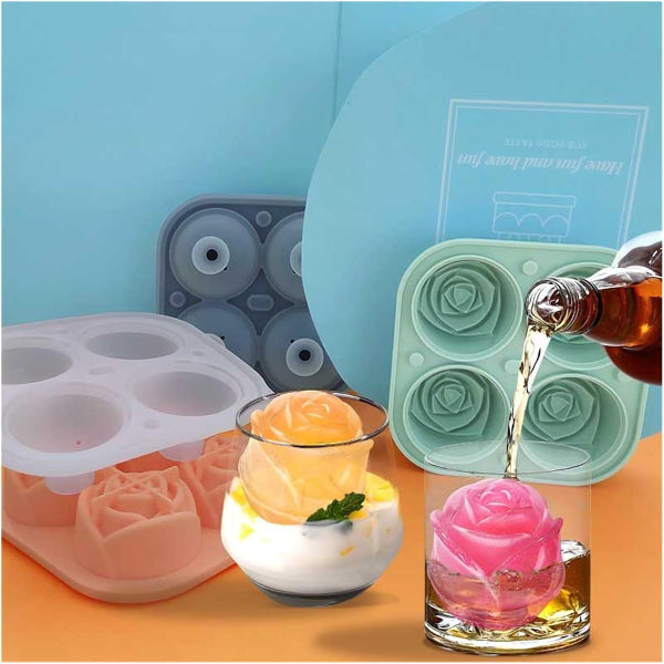 DIY rose ice mold for mousse cake jellies and chocolate