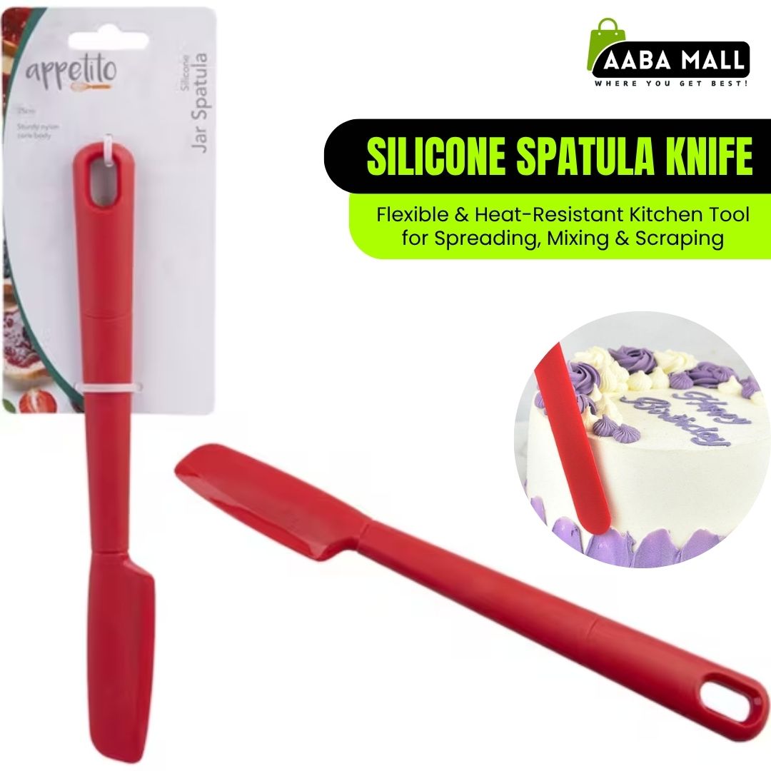 Silicone Spatula Knife | Flexible & Heat-Resistant Kitchen Tool for Spreading, Mixing & Scraping