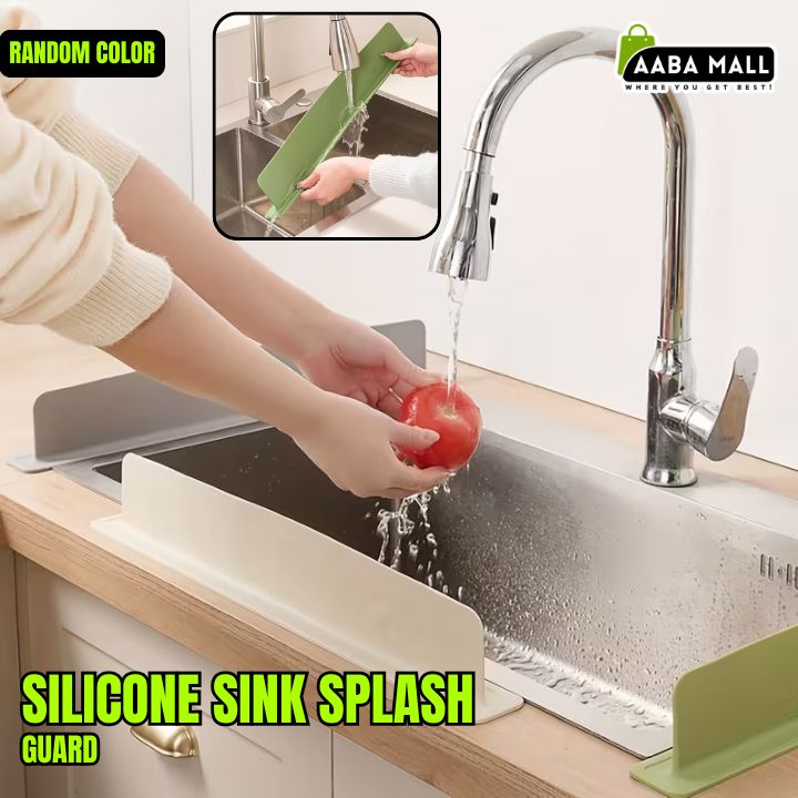 Silicone Sink Splash Guard ? Water Deflector for Kitchen Sink & Vegetable Basin