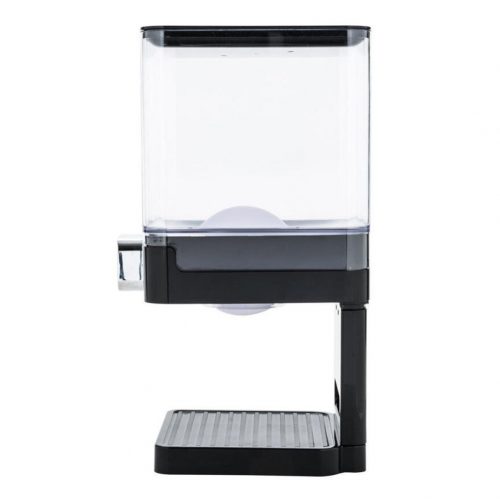 Single Barrel Square Dry Food Cereal Dispenser