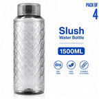 SLUSH Design Fridge Refrigerator PET Water Bottle 1500 ml | Gym Bottle | Plastic Water Bottle for School & Home