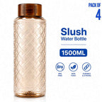 SLUSH Design Fridge Refrigerator PET Water Bottle 1500 ml | Gym Bottle | Plastic Water Bottle for School & Home