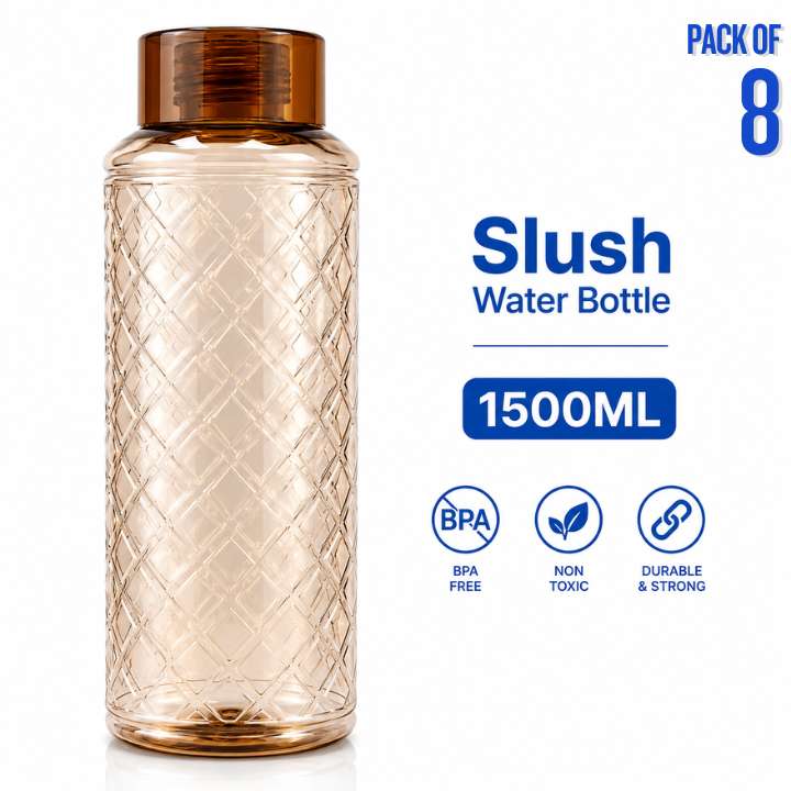 SLUSH Design Fridge Refrigerator PET Water Bottle 1500 ml | Gym Bottle | Plastic Water Bottle for School & Home
