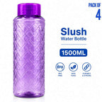SLUSH Design Fridge Refrigerator PET Water Bottle 1500 ml | Gym Bottle | Plastic Water Bottle for School & Home