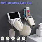 Soap and Toothpaste Holder Organizer Bathroom Accessories - AABA MALL
