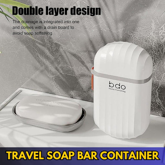 Soap Dish Travel – Sealed Small Soap Box | Portable Bar Soap Container & Holder for All Sizes