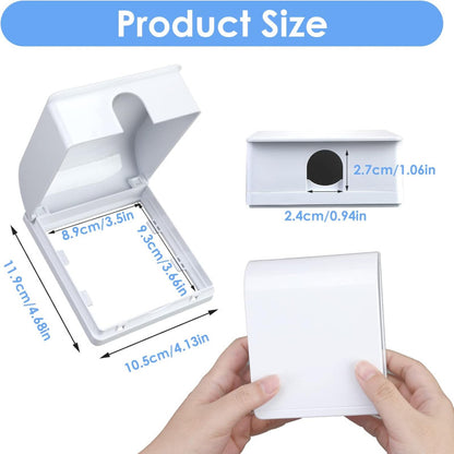Socket Cover Box with Self-Adhesive Sticker for Baby & Pet Safety