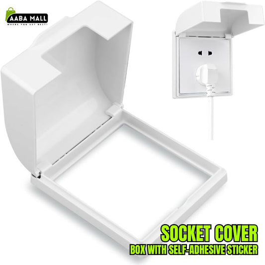 Socket Cover Box with Self-Adhesive Sticker for Baby & Pet Safety