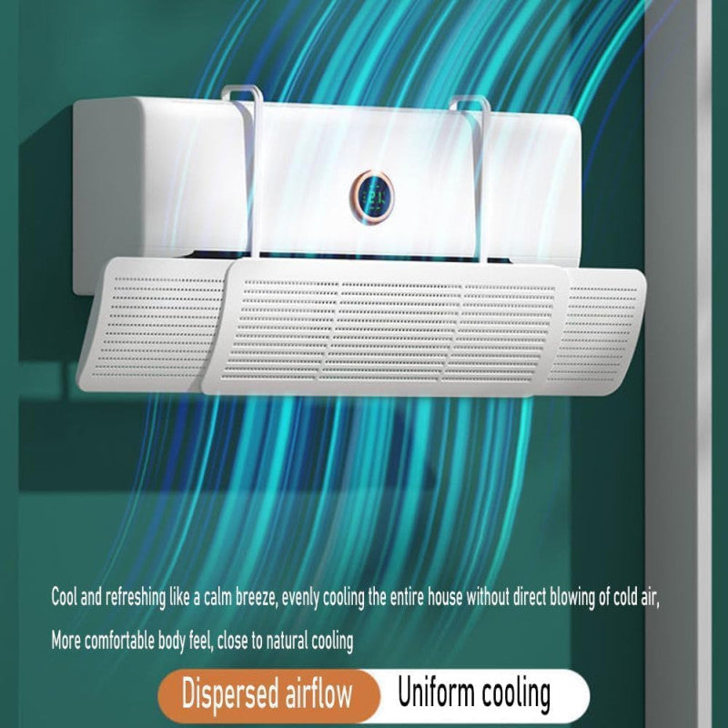 Hook Style Air Conditioner Wind Deflector | Anti-Direct Blow AC Wind Shield Wall-Mounted Airflow Guide