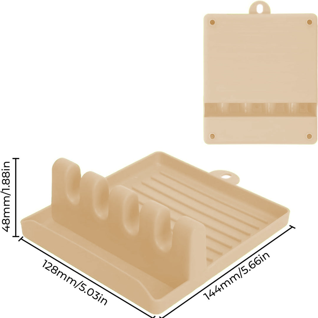 Heat-Resistant & BPA-Free Silicone Utensil Holder for Stove Top
