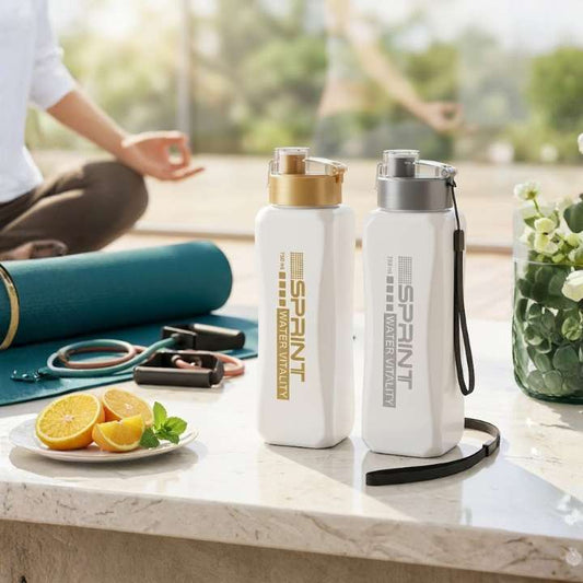 Sprint 750ml Plastic Sports Water Bottle – Gym, Travel, Outdoor, Leak-Proof Flip Cap, BPA-Free, Durable & Lightweight