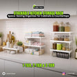 1/2/3 Tier Stackable Kitchen Storage Rack ? Space-Saving Organizer for Cabinets & Countertops