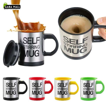 Automatic Self Stirring Mug Stainless Steel Coffee Mixing Cup Blender with Lid | Electric Self Stirring Coffee Mug for Tea, Milk, Protein Shakes & Hot Beverages