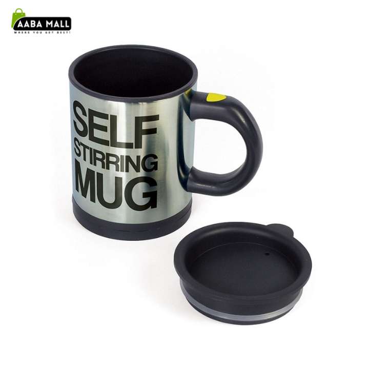Automatic Self Stirring Mug Stainless Steel Coffee Mixing Cup Blender with Lid | Electric Self Stirring Coffee Mug for Tea, Milk, Protein Shakes & Hot Beverages