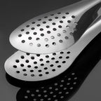 Multifunctional Stainless Steel Food Tongs with Filter Holes ? Perfect for Grilling, Frying & Home Cooking