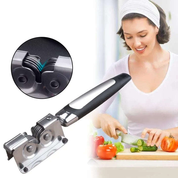 Stainless steel knife sharpener for home