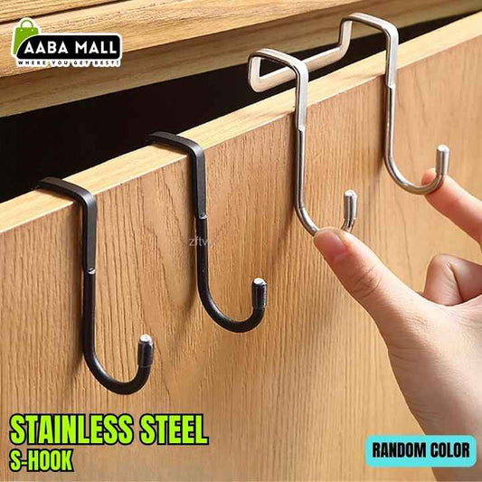 Stainless steel S-hook dual hanger over door
