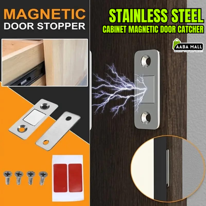 magnetic door catch, cabinet magnet latch, ultra thin cabinet magnet, adhesive door catch, kitchen cabinet magnet, drawer magnet latch, stainless steel door catch, furniture hardware