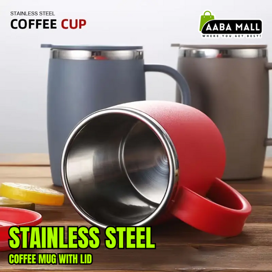 Stainless Steel Coffee Mug with Lid – 17.6oz Insulated Travel Cup | Hot & Cold Drinkware for Coffee, Tea, Water & More | Perfect Gift