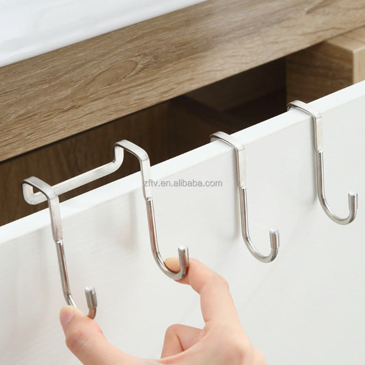 Stainless steel S-hook dual hanger over door