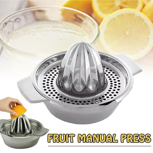 Stainless steel manual lemon squeezer for kitchen use