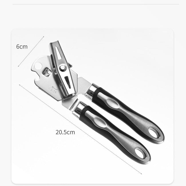 2-in-1 stainless steel can and beer bottle opener