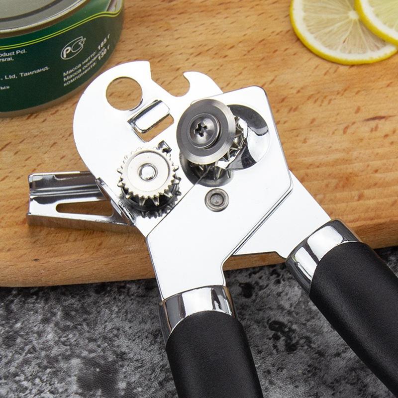 2-in-1 stainless steel can and beer bottle opener