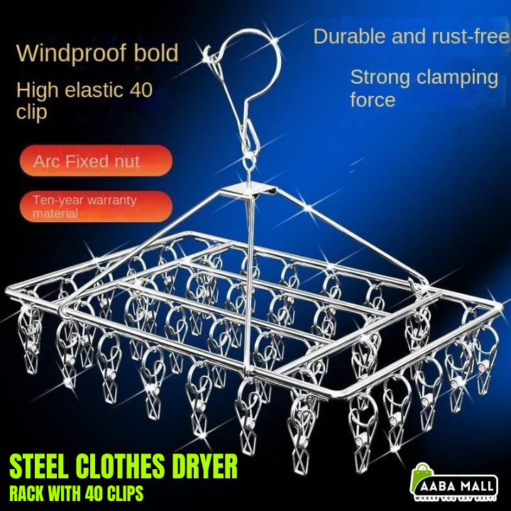 sock hanger, underwear dryer rack, stainless steel clips hanger, laundry drip airer, washing line accessories, clothes drying rack, balcony drying hanger, multipurpose clothes hanger