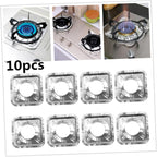 Aluminum Foil Gas Stove Liner & Burner Cover (Square Shape) - Pack of 10 - AABA MALL