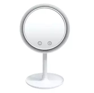 Sweat-Free Makeup Mirror Beauty Fan Mirror Desk-Top Keeps Skin Cool Beauty LED Lighted