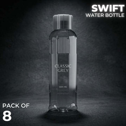 SWIFT 1 Liter Leakproof Water Bottles - BPA Free PET Plastic | Refrigerator-Friendly | 1000 ML Bottle Set / Bundle Offer