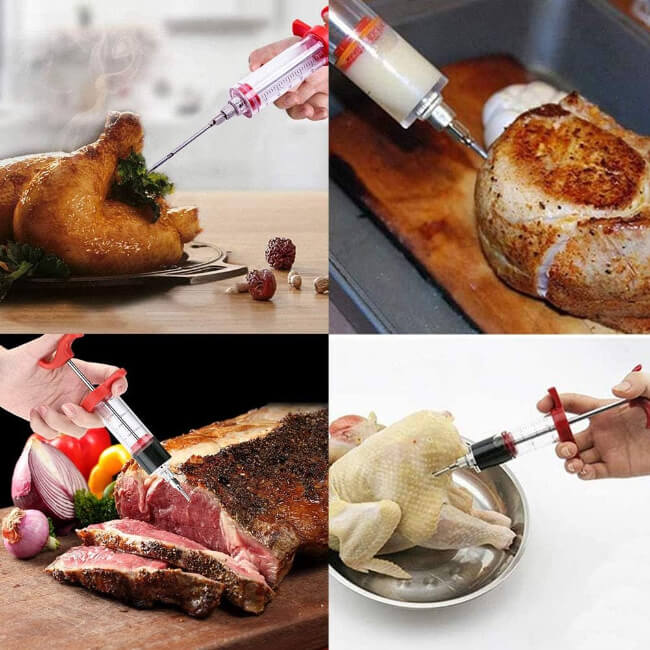 Syringe Meat Injector – Enhance the flavor of your meat with this easy-to-use marinade injector. Designed to inject marinades, butter, brine, and seasonings deep into beef, chicken, turkey, lamb, and other meats for juicy, tender, and flavorful results. Made with a durable food-grade body and stainless steel needle, perfect for BBQs, grilling, roasting, and home cooking.

🥩 Product: Syringe Meat Injector
🍖 Ideal For: Beef, Chicken, Turkey, Lamb & BBQ Meats
🚚 Cash on Delivery (COD) Available All Over Paki