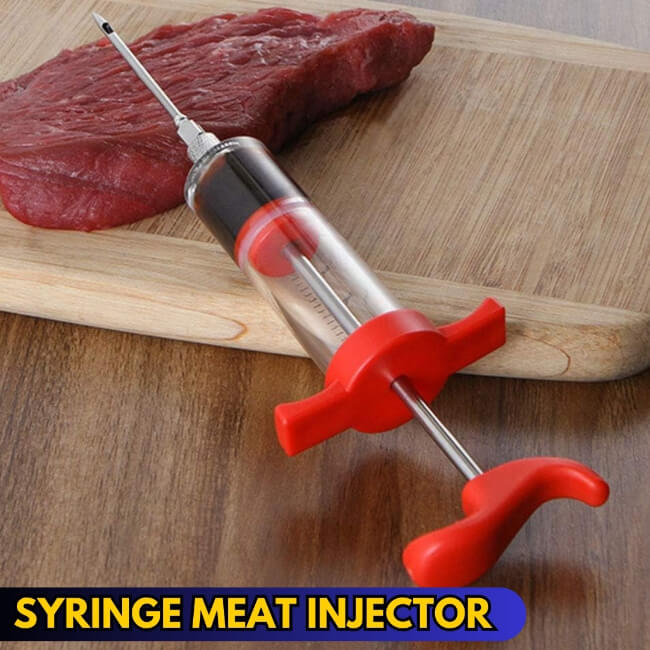 Syringe Meat Injector – Enhance the flavor of your meat with this easy-to-use marinade injector. Designed to inject marinades, butter, brine, and seasonings deep into beef, chicken, turkey, lamb, and other meats for juicy, tender, and flavorful results. Made with a durable food-grade body and stainless steel needle, perfect for BBQs, grilling, roasting, and home cooking.

🥩 Product: Syringe Meat Injector
🍖 Ideal For: Beef, Chicken, Turkey, Lamb & BBQ Meats
🚚 Cash on Delivery (COD) Available All Over Paki