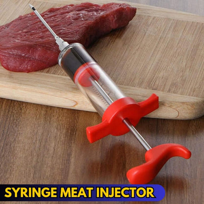 Syringe Meat Injector – Enhance the flavor of your meat with this easy-to-use marinade injector. Designed to inject marinades, butter, brine, and seasonings deep into beef, chicken, turkey, lamb, and other meats for juicy, tender, and flavorful results. Made with a durable food-grade body and stainless steel needle, perfect for BBQs, grilling, roasting, and home cooking.

🥩 Product: Syringe Meat Injector
🍖 Ideal For: Beef, Chicken, Turkey, Lamb & BBQ Meats
🚚 Cash on Delivery (COD) Available All Over Paki
