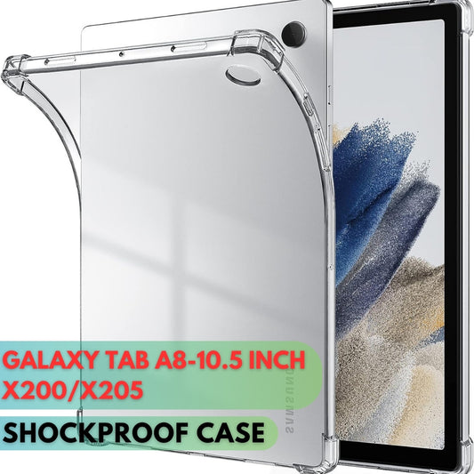Galaxy Tab A8 X200 / X205 Case 10.5 Inch Shockproof Drop Protection Slim Lightweight TPU Transparent Back Cover Shell for Samsung Galaxy Tab A8 10.5" Clear Case